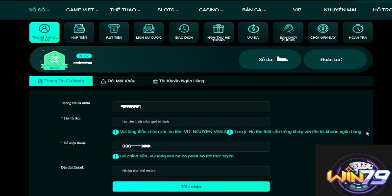 Hoạt động bảo mật với cookies của win79