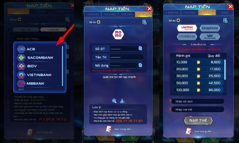 Nạp tiền win79