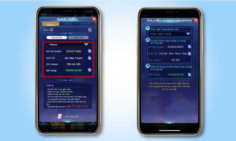 Hướng dẫn cách thức nạp tiền vào win79 thông qua ngân hàng